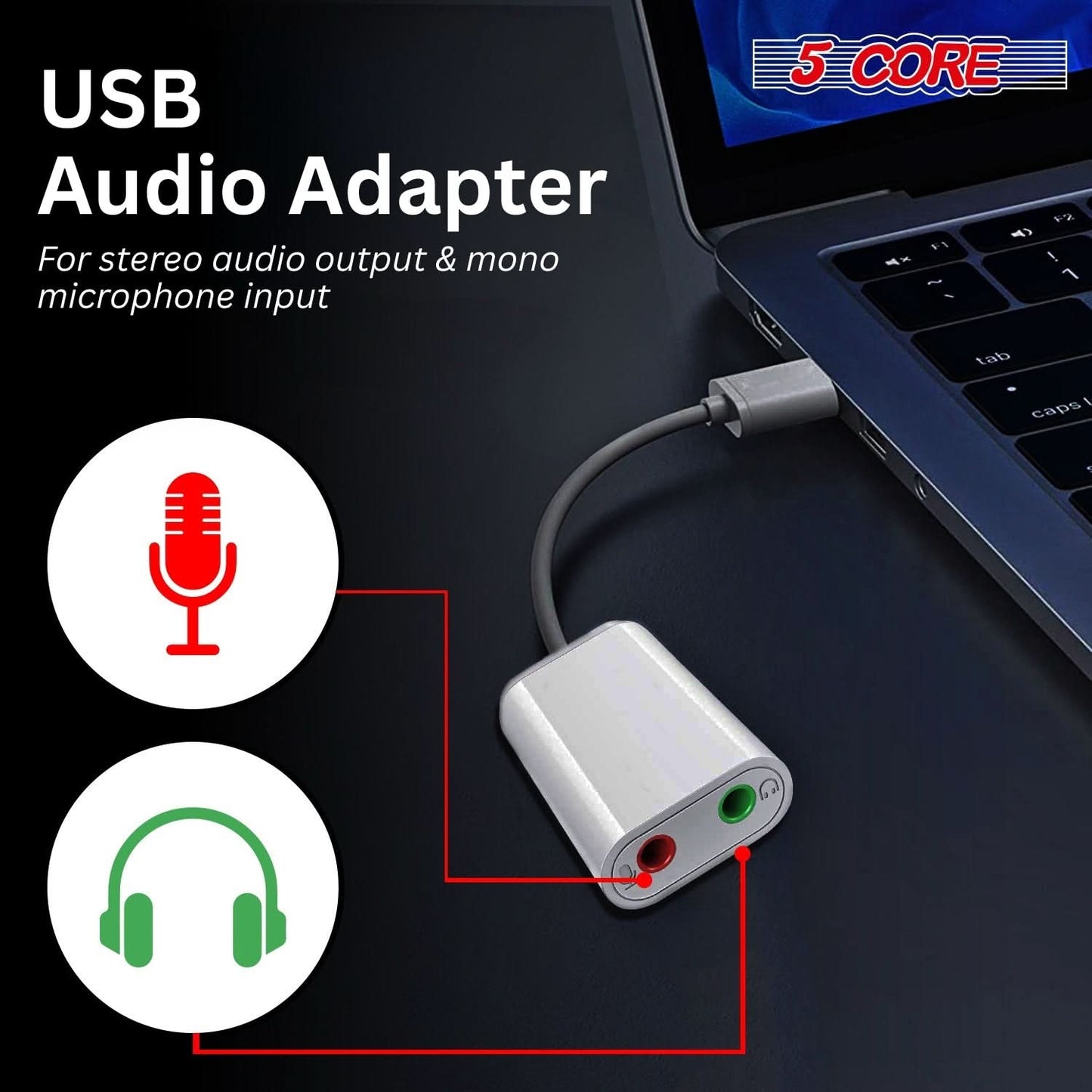 5Core Lavalier Microphone Clip On Professional Grade 3.5mm Lav Lapel Mic Omnidirectional-2